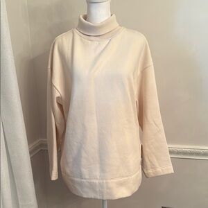 Lou & Grey Cream Turtleneck Sweater